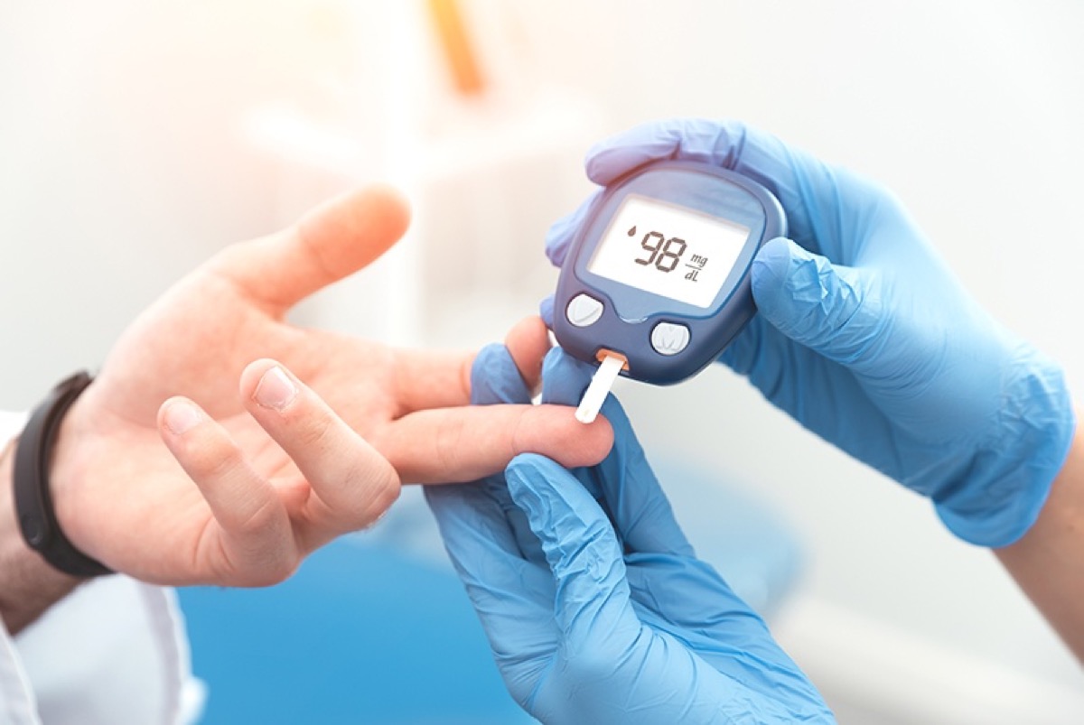Blood glucose testing with a glucometer